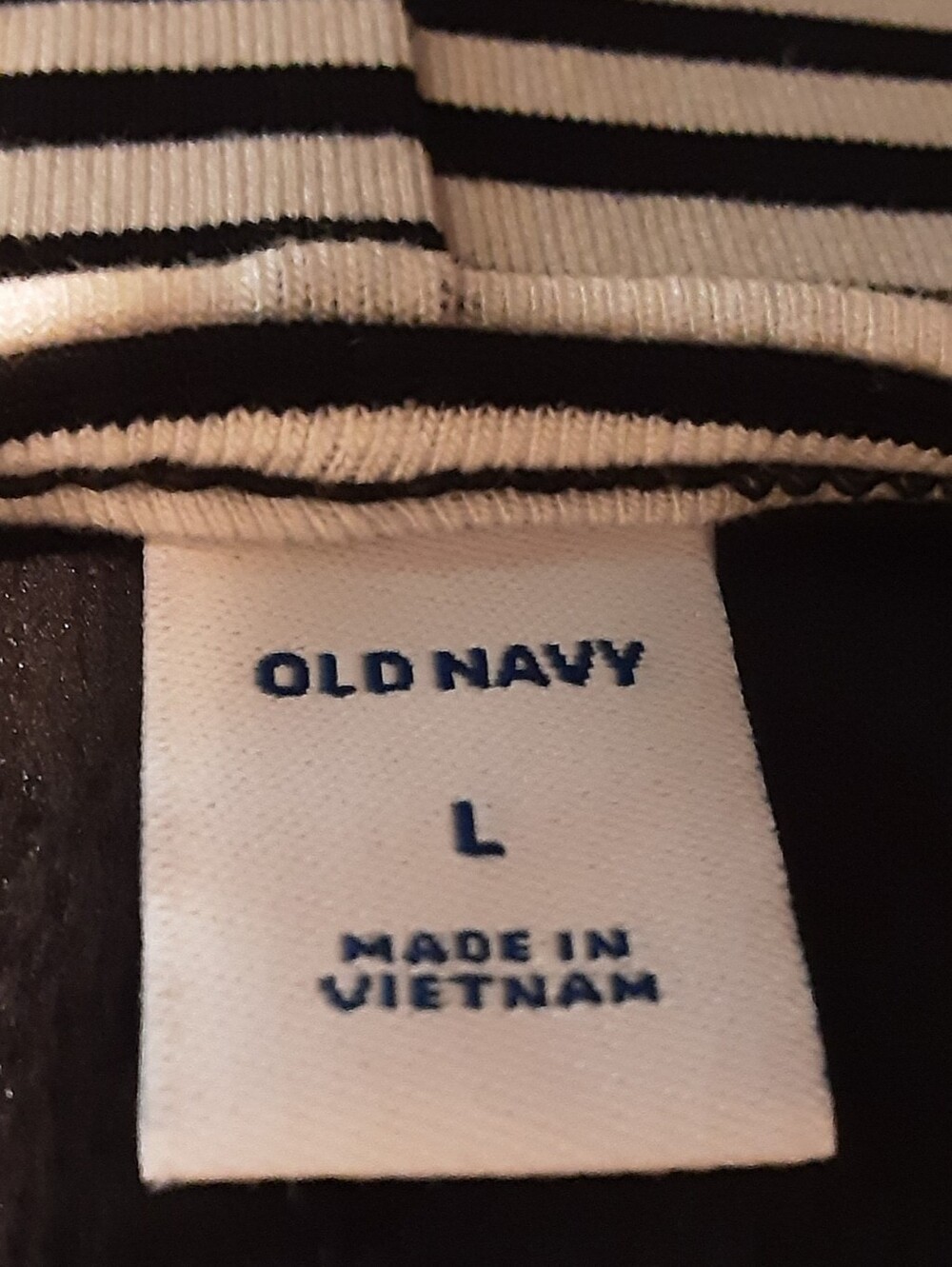 Old Navy Black & White Striped Short Sleeve Tee Dress - Picture 7 of 7